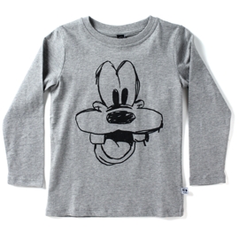 Kid Collective Goofy Long Sleeve Tee Grey